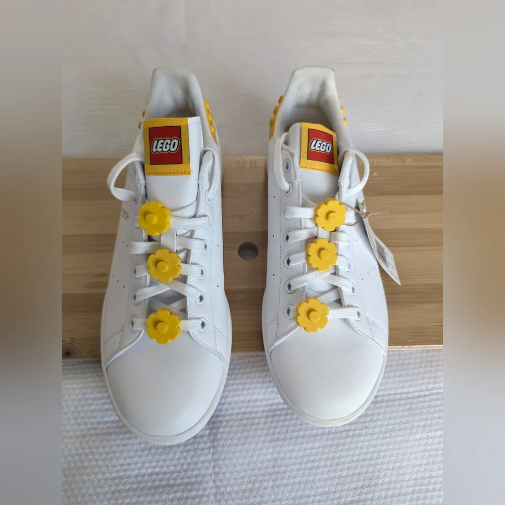 Adidas x LEGO Stan Smith Women's Athletic Casual Shoe White Trainer Size 11. - Picture 2 of 7